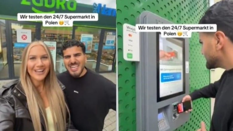 „Potrzebujemy tego u siebie” Dwójka Niemców przyjechała do Polski, żeby zrobić w bezobsługowej Żabce. Zdjęcie główne wpisu