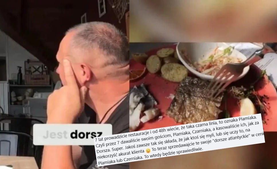 Restauracja przeprasza po publikacji nagrania. Właściciel kłócił się z klientem, że podają dorsza Zdjęcie główne wpisu