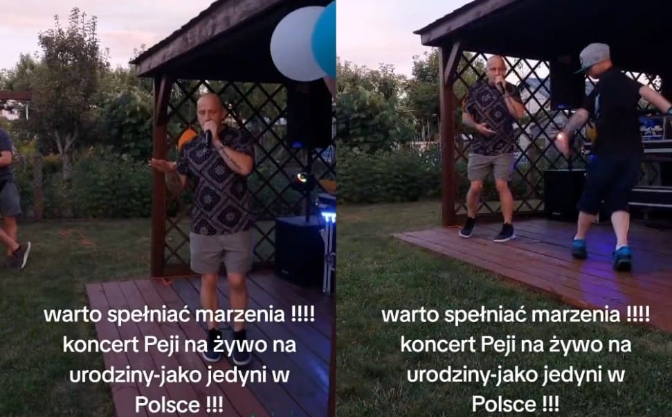 Rychu Peja to jest gość. W internecie pojawiło się nagranie z koncertu który dał na czyjeś urodziny Zdjęcie główne wpisu