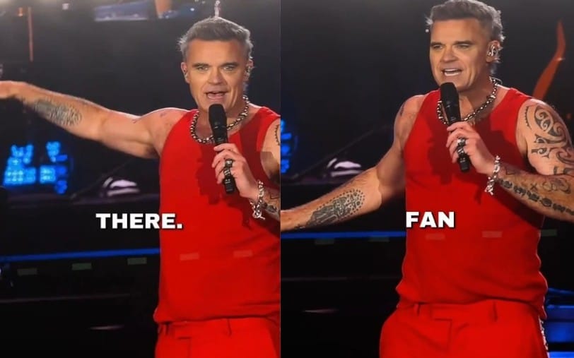 Robbie Williams wypatrzył w Poznaniu fana, z którym spał w latach 90. Ten potwierdził wszystko na instagramie Zdjęcie główne wpisu