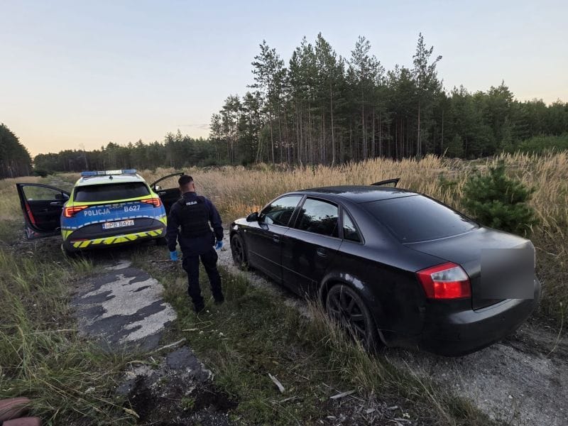 Pościg za 49-latką skończył się w lesie. Miała 1,4 promila, dożywotni zakaz i wyrok tego samego dnia Zdjęcie główne wpisu