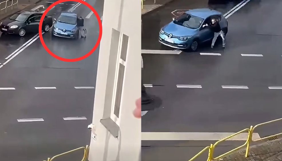 Sceny jak z GTA na Śląsku. Pijany kierowca ciągnął za autem mężczyznę, który chciał mu zabrać kluczyki Zdjęcie główne wpisu