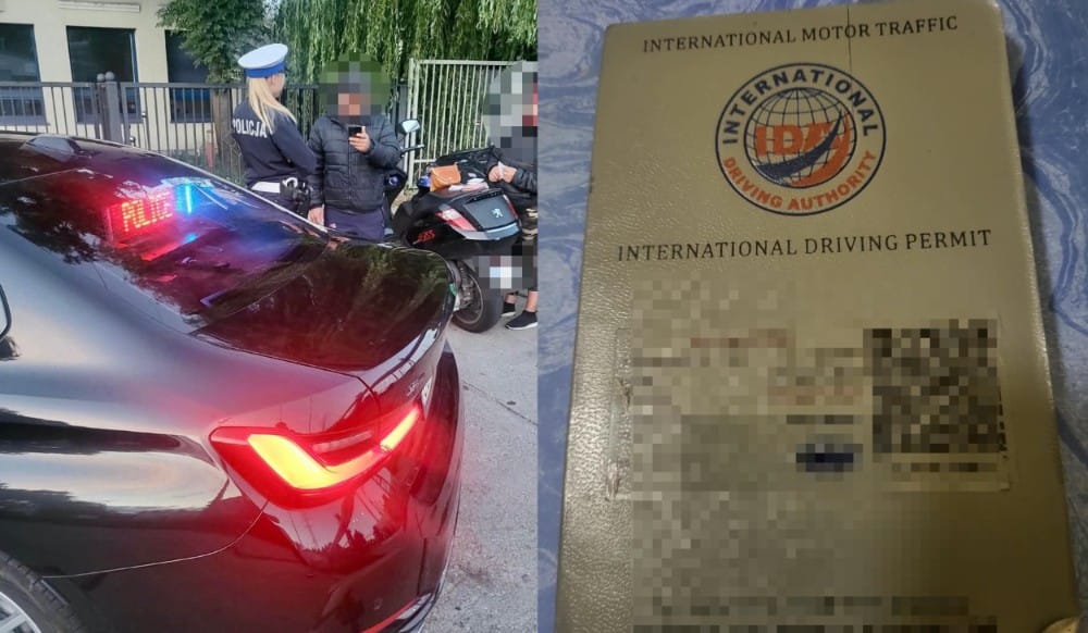 Pokazał policjantom prawo jazdy z kodem QR. Po zeskanowaniu wyświetlił się sklep z fałszywkami Zdjęcie główne wpisu