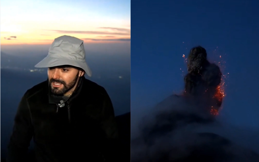 Erupcja wulkanu podczas streama. Nagrali wybuch Fuego ze szczytu sąsiedniej góry Zdjęcie wpisu