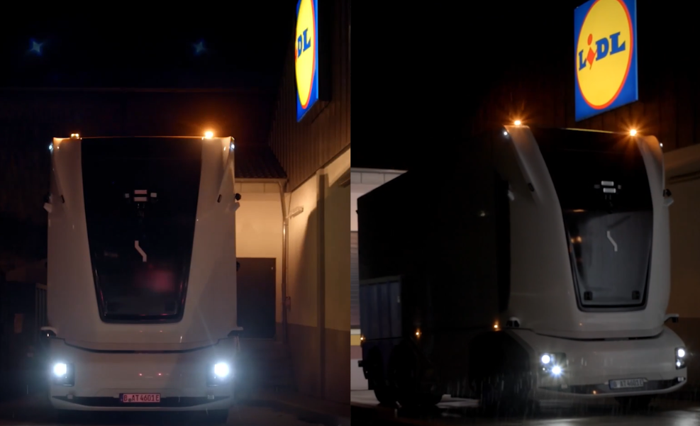 Czy kierowcy TIR-ów stracą pracę? Lidl wypuścił na drogi pierwszą ciężarówkę bez kabiny Zdjęcie wpisu