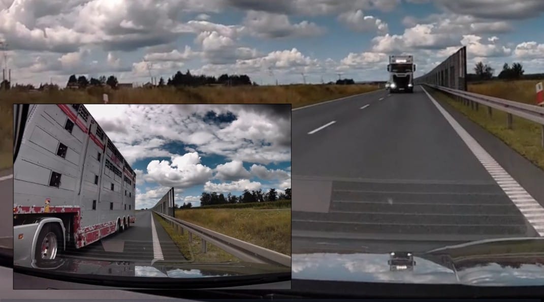 Cud, że nikt nie zginął. Kierowca TIR-a celowo zjechał na pas jadącego z naprzeciwka auta [WIDEO] Zdjęcie wpisu