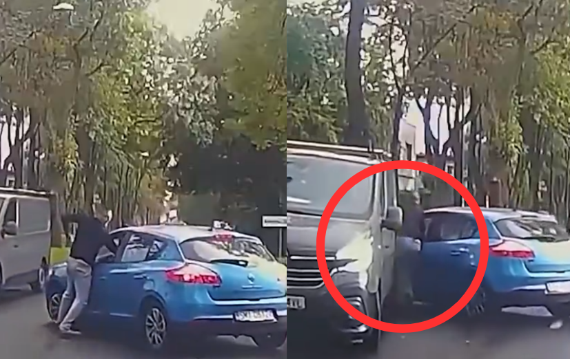 Prawie zgniótł go między autami. Nowe nagranie z próby zatrzymania pijanego i naćpanego kierowcy Zdjęcie wpisu