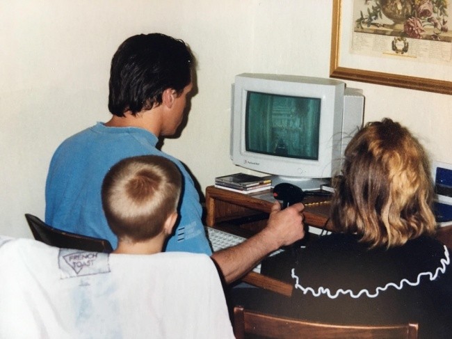 W 1996 mój ojciec już uwielbiał grać na komputerze 