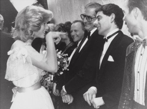Księżna Diana i Rowan Atkinson w 1984 roku