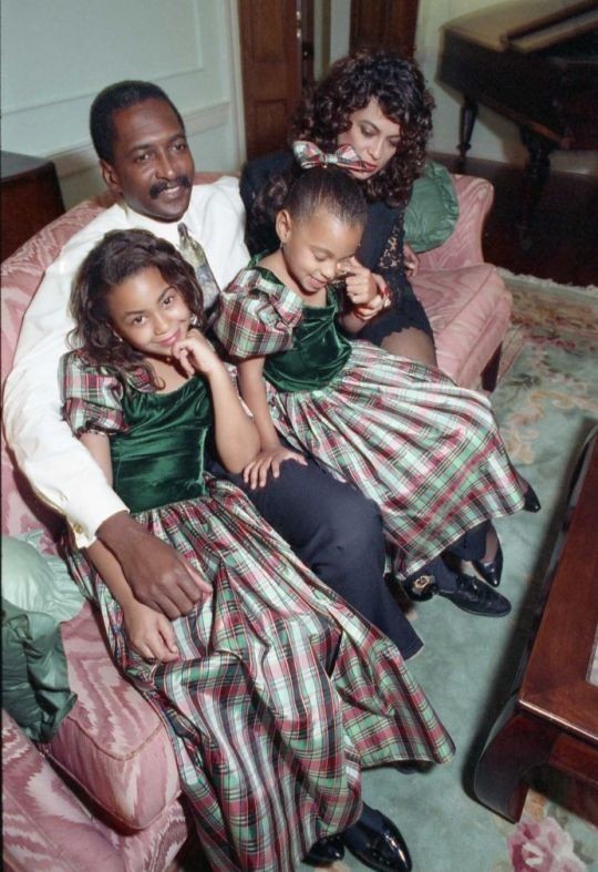 Mała Beyonce z rodziną