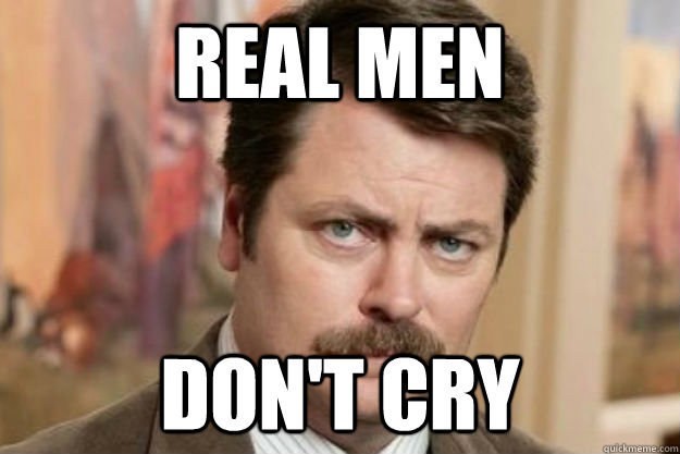 Mężczyznę (na ogół) żaden ze współpracowników lub kolegów nie doprowadza do płaczu