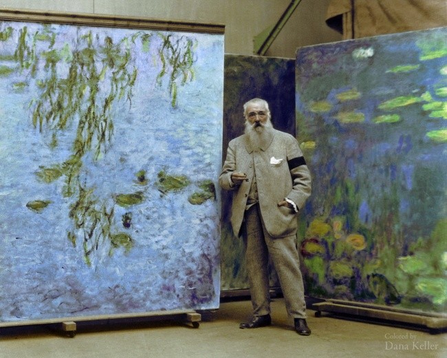 5. Claude Monet i jego malowidła, 1923.