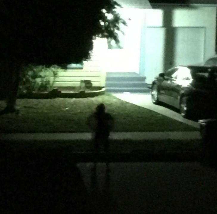 „To coś lub ten ktoś stał przed moim domem o 2 w nocy”