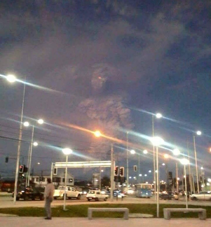 „Mój kolega zrobił to zdjęcie tuż po wybuchu wulkanu”