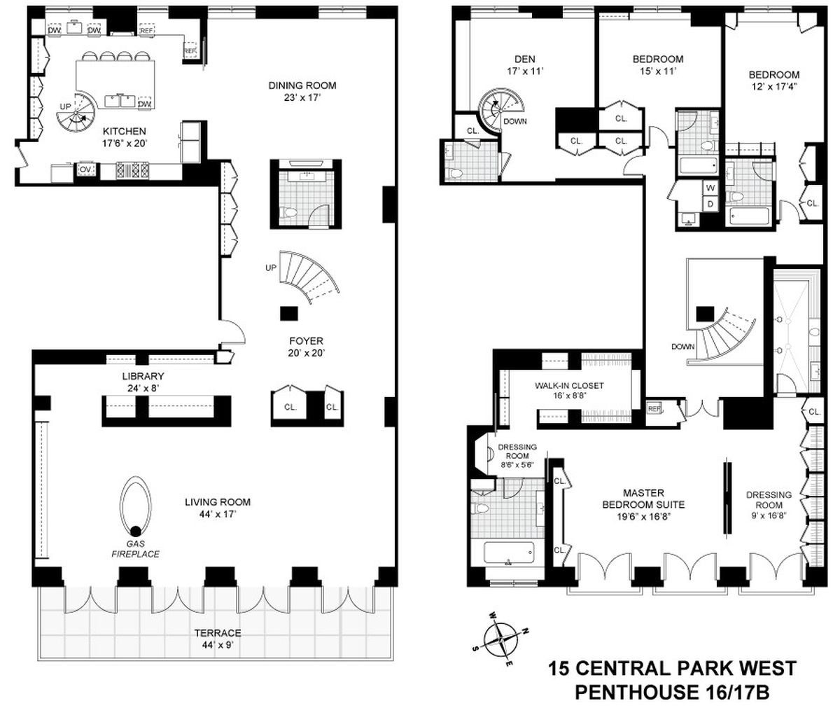 Mieszkanie Stinga składa się między innymi z trzech sypialni i biura, dwóch łazienek i dwóch garderób.