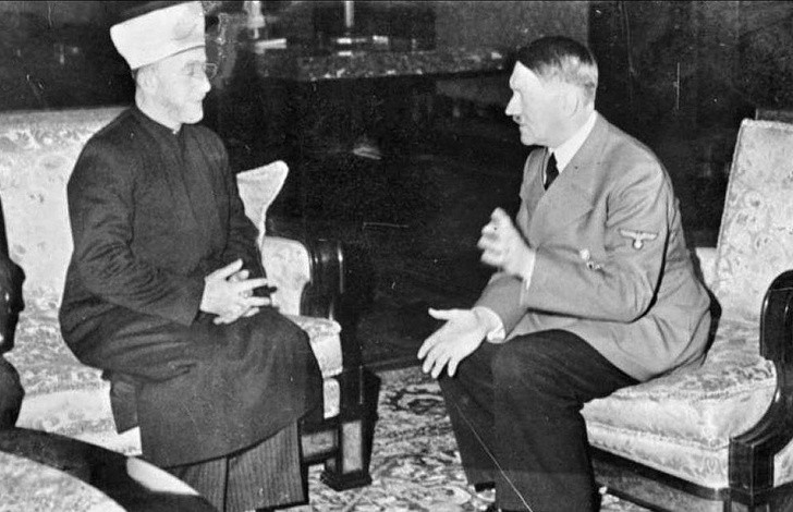 Adolf Hitler spotyka Wielkiego Mufti Jerozolimy Haj Amin al-Husseini, Niemcy, 1941 rok