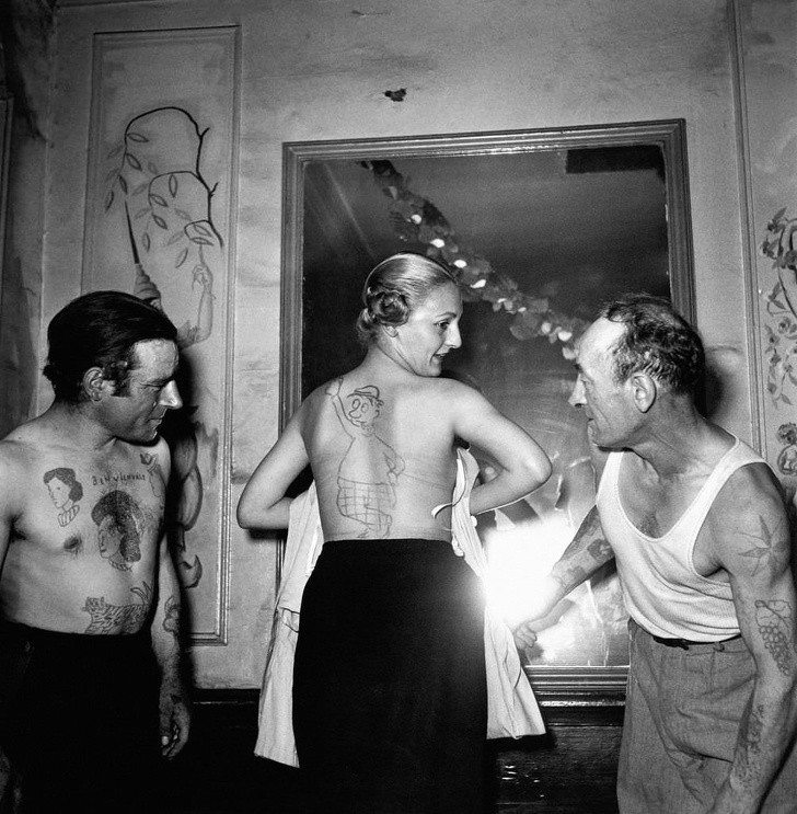 Amatorski konkurs tatuażu, Francja 1950 