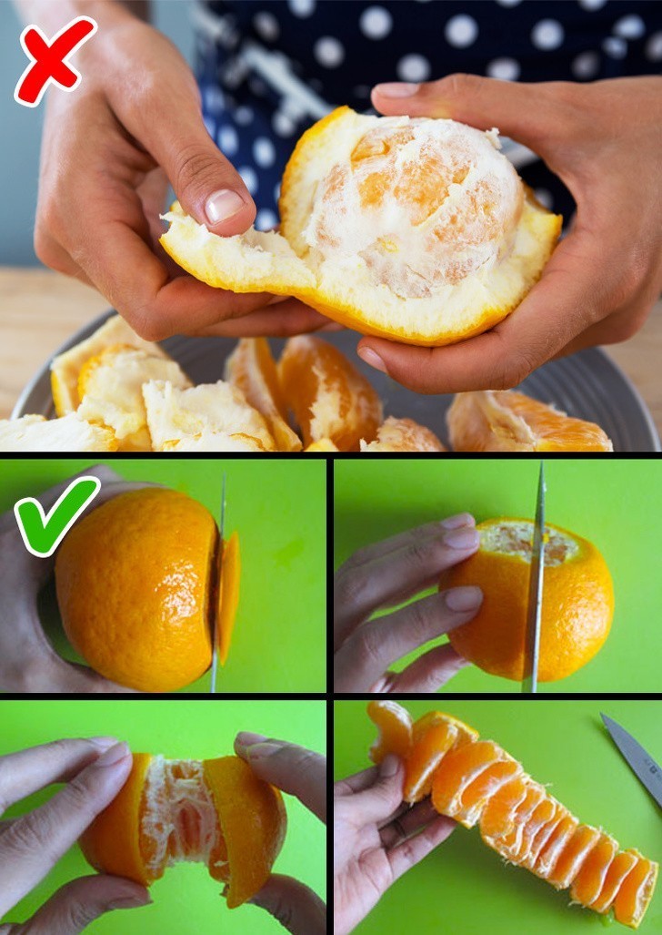6. Obieranie pomarańczy