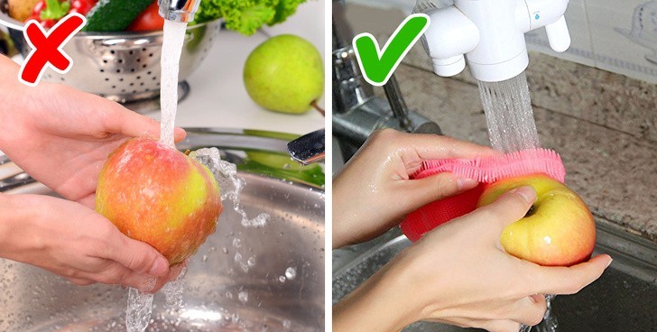 3. Dokładnie myj wszystkie warzywa i owoce
