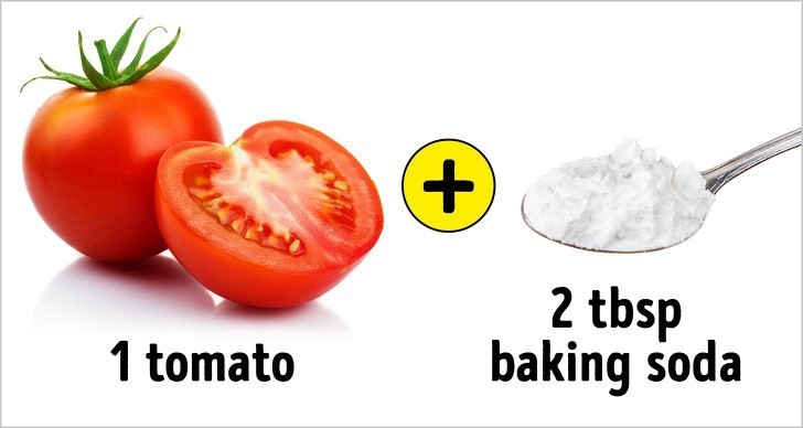1. Pomidor i soda oczyszczona