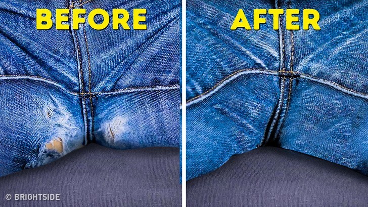 1. Łatanie dziury w kroku twoich dżinsów