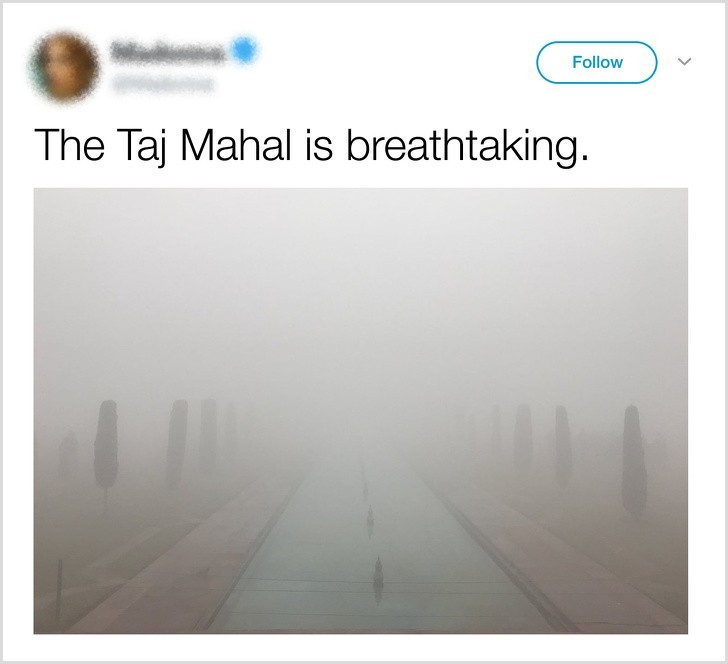 Tadż Mahal zapiera dech w piersiach