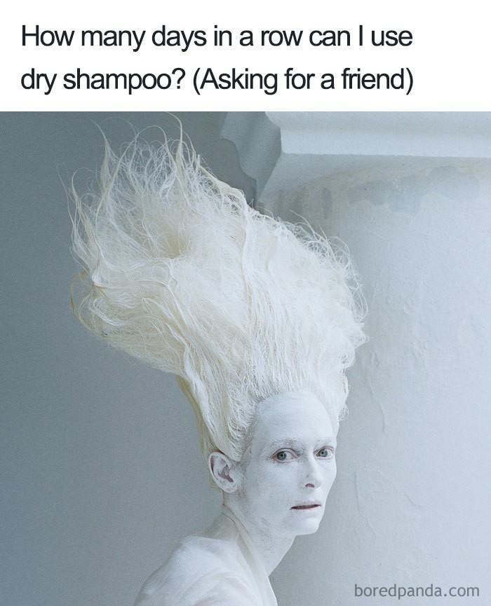 Ile dni z rzędu można używać suchego szamponu? (pytam dla znajomej)