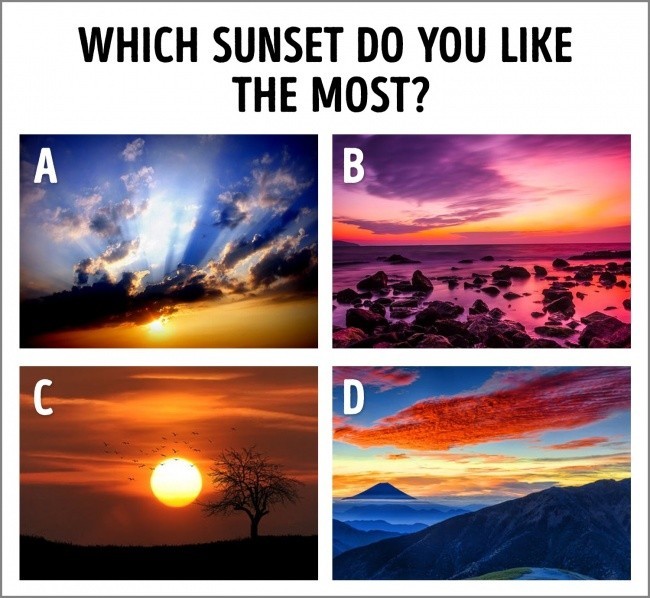 4. Który z zachodów słońca podoba ci się najbardziej?
