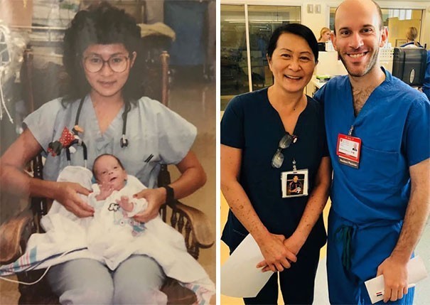 1. Amerykańska pielęgniarka odkryła, że jej znajomy lekarz to wcześniak, którym opiekowała się 28 lat wcześniej.