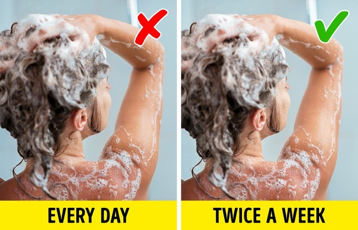 4. Bierzemy prysznic i myjemy włosy każdego dnia