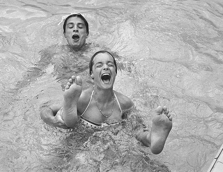 8. Alain Delon i Romy Schneider, 1961.