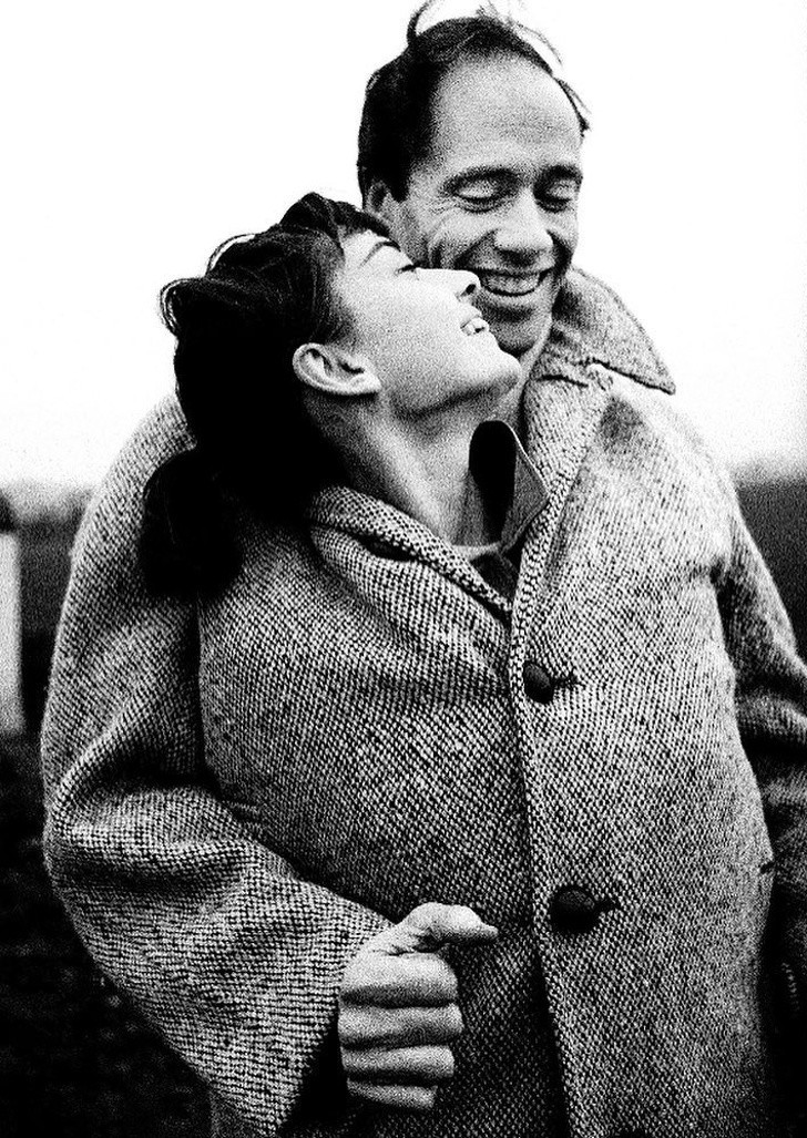 10. Audrey Hepburn i jej mąż, Mel Ferrer, 1956.
