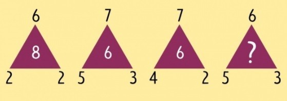 Jaka cyfra powinna znaleźć się w ostatnim trójkącie?