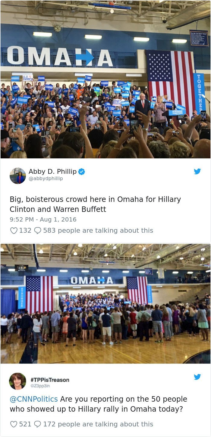 5. Wiec wyborczy Hillary Clinton w Omaha.
