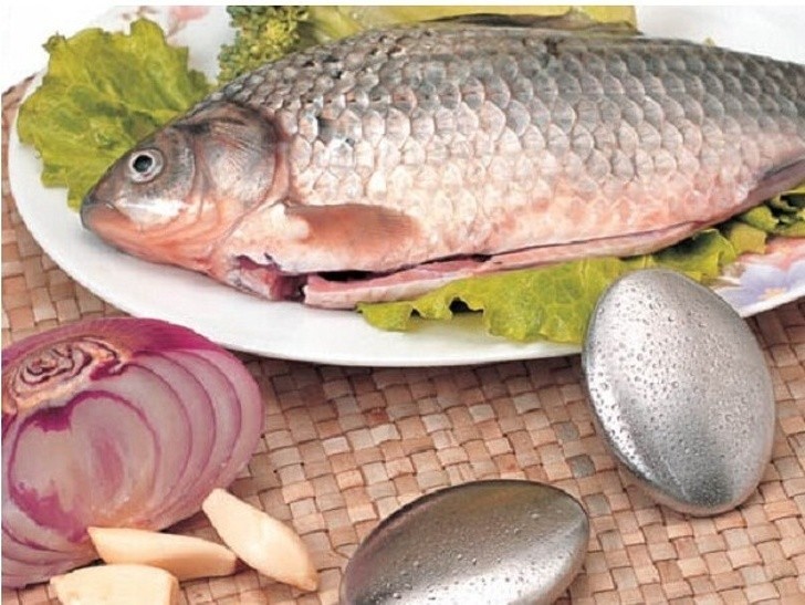 7. Metaliczne mydło do usuwania zapachów ryby i cebuli