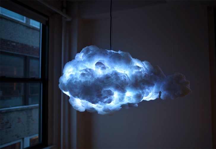 16. Lampa do sypialni w kształcie chmury.