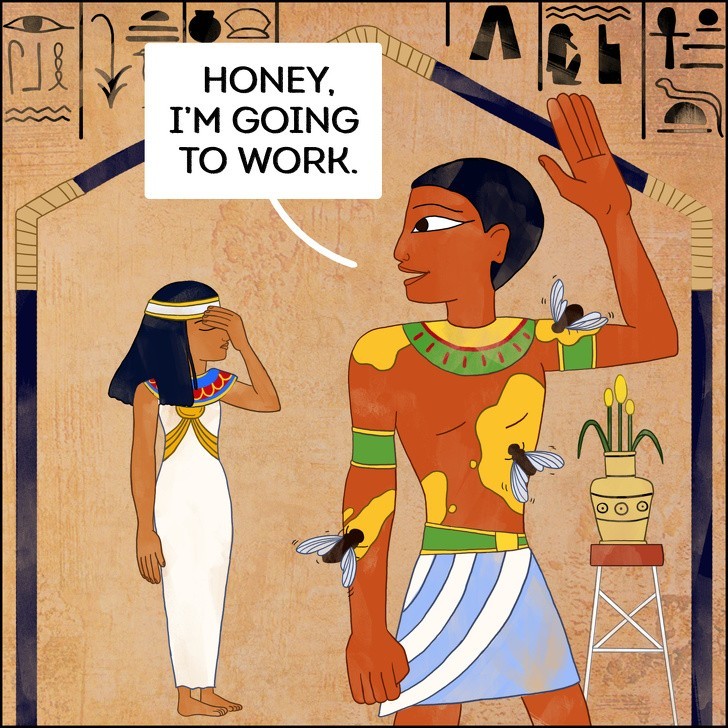 2. Faraonowie używali niewolników jako lepu na muchy
