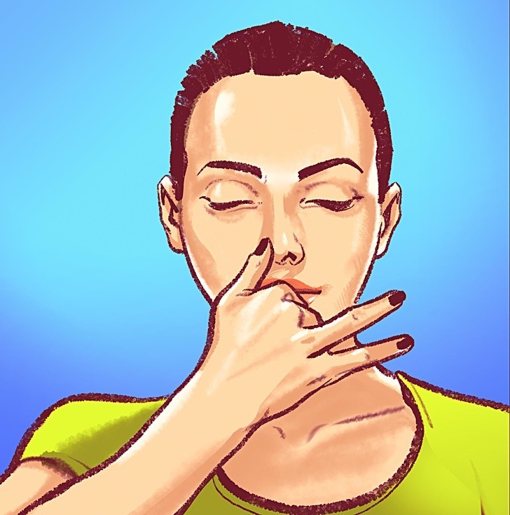 3. Spróbuj oddychania lewym nozdrzem