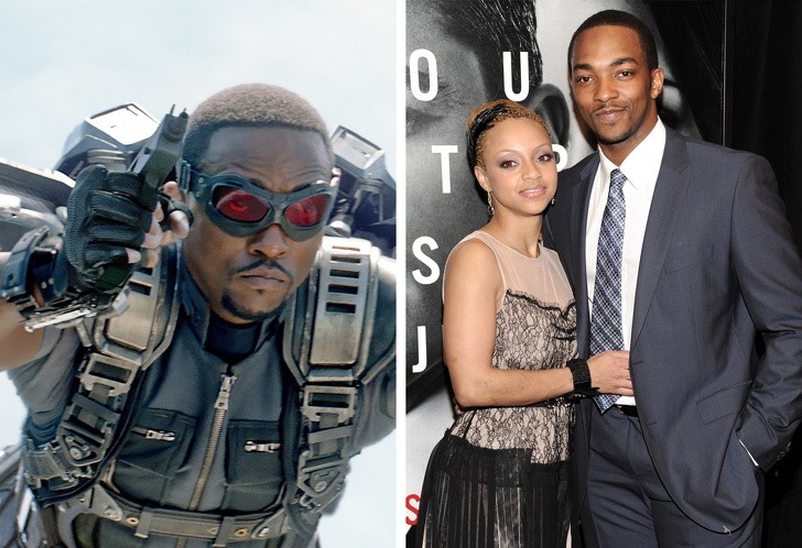 Anthony Mackie (Sam Wilson and Falcon) and his wife, Sheletta Chapital