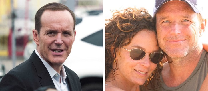 Clark Gregg (Phil Coulson) and his wife, Jennifer Gray