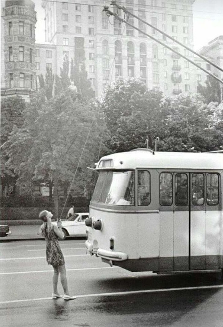 Kierowca trolejbusa, 1975.