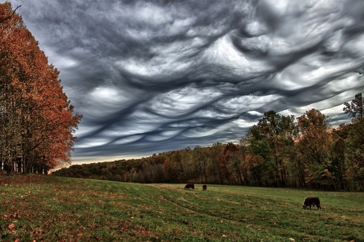 Asperitas to formacja chmury wyglądająca groźnie na pierwszy rzut oka, ale bardzo rzadko przeradza się ona w burzę.