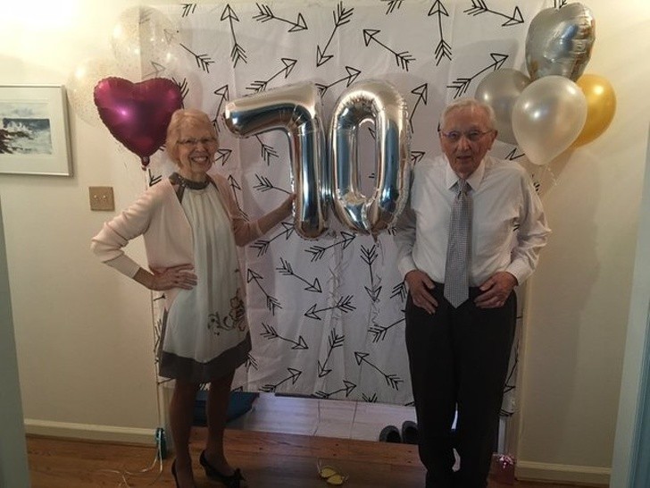 "Mój dziadek i babcia świętowali niedawno 70 rocznicę ślubu.