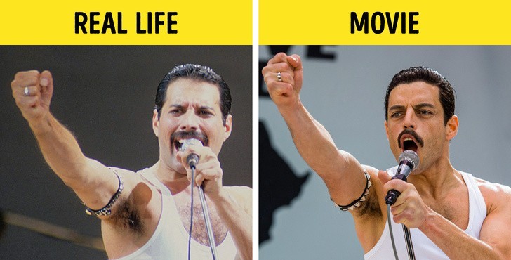 Rami Malek jako Freddie Mercury, " Bohemian Rhapsody"