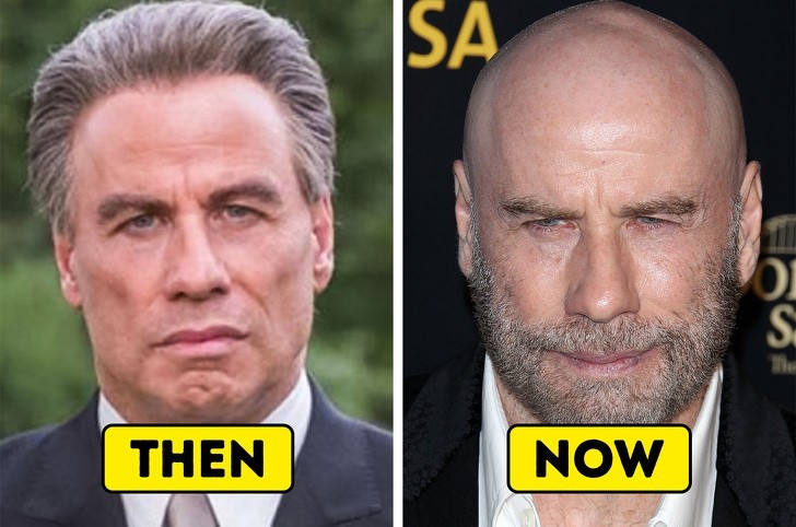 John Travolta zgolił włosy i zapuścił brodę.