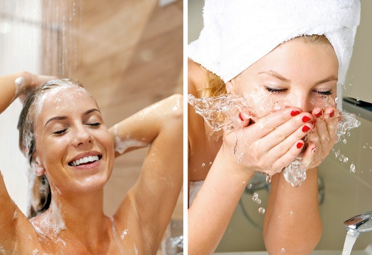 7. Myjesz twarz przed wzięciem prysznica