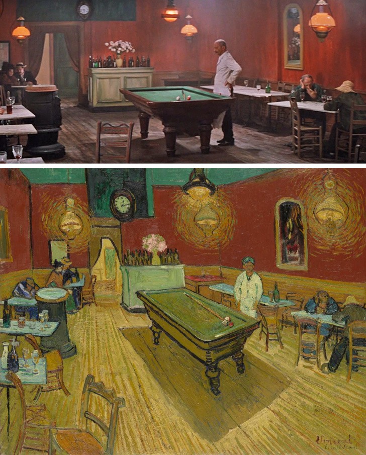 Pasja życia, Vincente Minnelli — Nocna kawiarnia, Vincent van Gogh