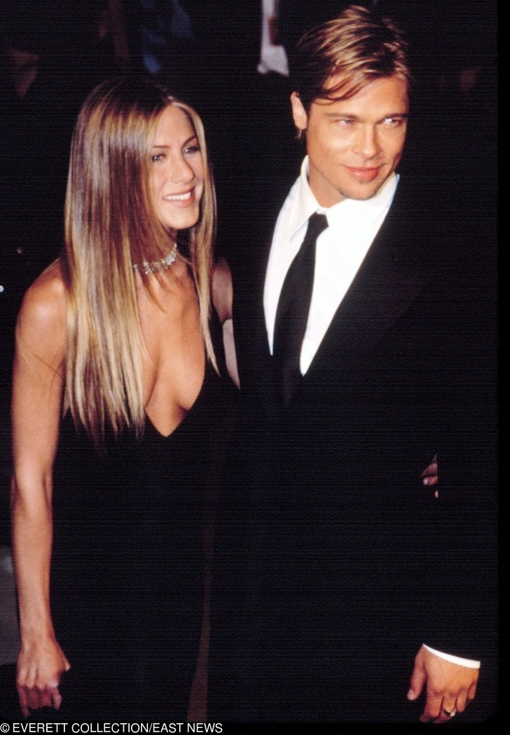 Jennifer Aniston i Brad Pitt po gali rozdania Oscarów, 2000