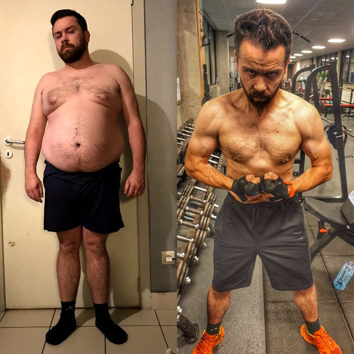 "7 miesięcy ścisłej diety i ciężkiego treningu."