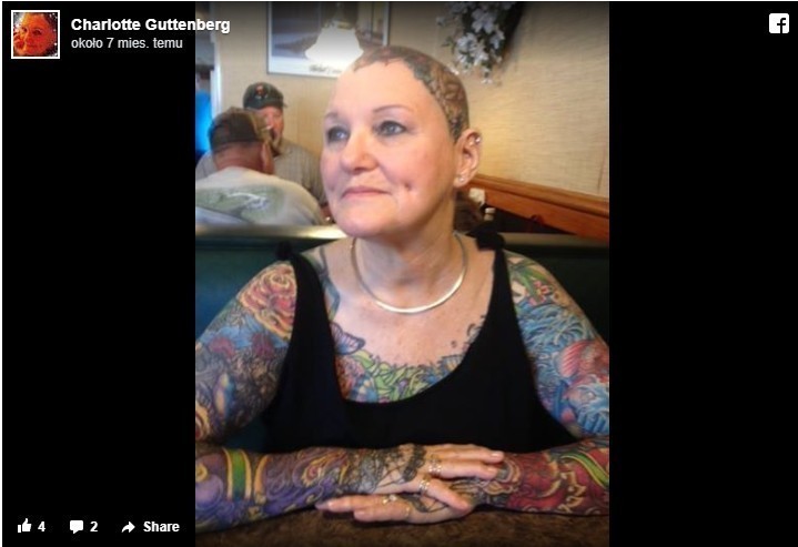12. Charlotte Guttenberg to najbardziej wytatuowana kobieta w historii. Tatuaże zajmują 98.75% powierzchni jej ciała